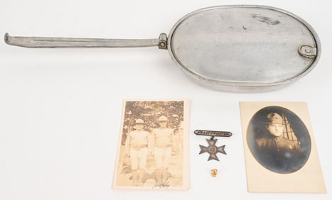 WW1 USMC NAMED MESS KIT W PHOTOS SHARPSHOOTER WWI