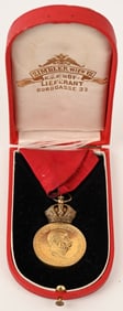 WW1 AUSTRIAN CASED GOLD MILITARY MERIT MEDAL WWI
