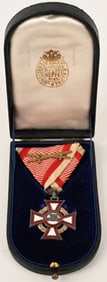 AUSTRIAN ORDER OF THE MILITARY MERIT CASED ROTHE