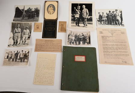 ARCHIVE OF CAPT. OVIDE & GEN. JOHN LEJEUNE USMC: Paper Archive lot of&#160;Confederate Captain Ovide Lejeune & General&#160;John Lejeune to include CDV's of his Parents&#160;Captain Ovide Lejeune CSA and his wife Laura Archer Turpin, both with New O
