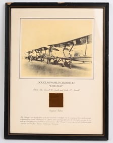 DOUGLAS WORLD CRUISER #2 AIRPLANE FABRIC SWATCH
