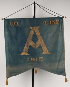 MEXICAN BORDER SERVICE FLAG 4TH INFANTRY REGIMENT