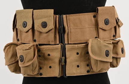 WWI US ARMY WEB BELT LOT MEDICAL M1910 AMMO WW1