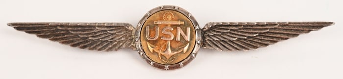EARLY PRE WWII US NAVY OBSERVER PILOT WINGS WW2
