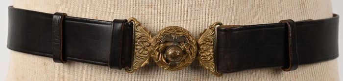 CHINESE MADE USMC OFFICERS BELT CHINA MARINE