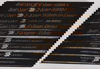 IMPERIAL GERMAN NAVY SHIP TALLEY LOT