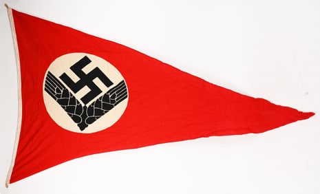 WWII NAZI GERMAN RAD RADwJ FLAG PENNANT WW2