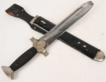 WWII NAZI GERMAN RED CROSS HEWER EM DAGGER WW2