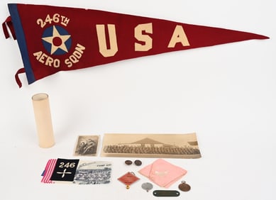 WW1 US AIR SERVICE 246TH SQUADRON GROUPING WWI