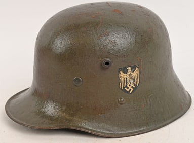 WWII NAZI GERMAN DD M18 TRANSITION HELMET WW2