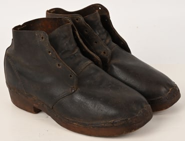 WWII NAZI GERMAN CONCENTRATION CAMP INMATE SHOES