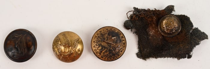 CIVIL WAR BUTTON LOT CONFEDERATE SCRIPT I