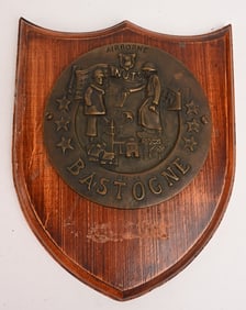 WWII BULGE 101ST NUTS BASTOGNE PLAQUE WW2