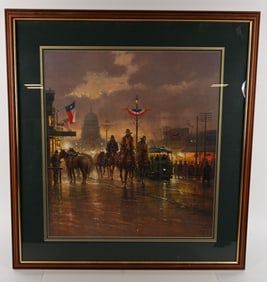 TEXAS INDEPENDENCE ART PRINT BY G. HARVEY