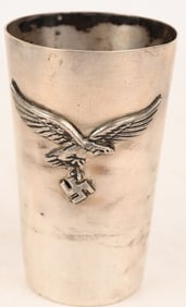 WWII NAZI GERMAN LUFTWAFFE SILVER OFFICERS CUP WW2