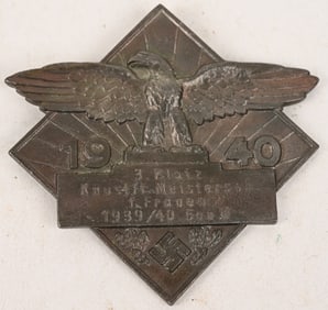 WWII NJAZI GERMAN NSDAP NON PORTABLE AWARD WW2