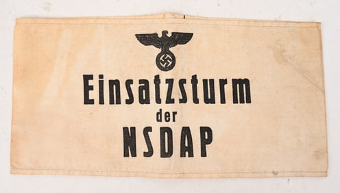 WWII GERMAN NAZI EINSATZSTURM DER NSDAP ARMBAND