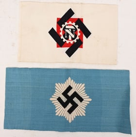 WWII NAZI GERMAN ARMBAND LOT TENO RLB WW2