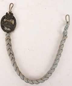WWII NAZI GRADE ONE PANZER MARKSMEN'S LANYARD WW2