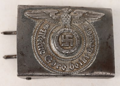 WWII NAZI GERMAN WAFFEN SS BELT BUCKLE 155/43 WW2