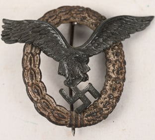 WWII NAZI GERMAN LUFTWAFFE PILOTS BADGE WW2