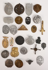 WWII NAZI GERMAN TINNIE LOT SA NSFK HJ RAD NSDAP