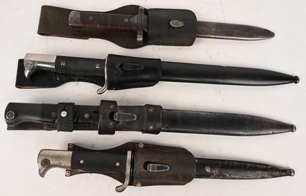 WWII NAZI GERMAN ITALIAN BAYONET LOT K98 MANNLICHR