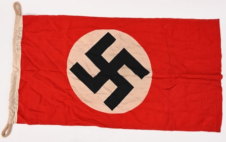 WWII NAZI GERMAN NSDAP SMALL FLAG / BANNER WW2