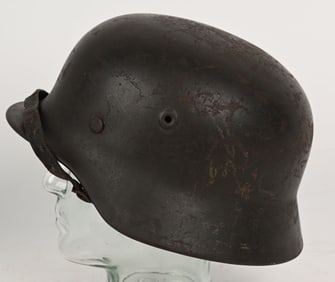 WWII NAZI GERMAN WEHRMACHT M40 HELMET W LINER Q66