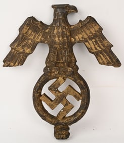 WWII NAZI GERMAN EAGLE FLAG POLETOP FINIAL WW2