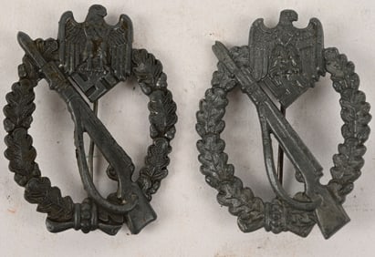 WWII NAZI GERMAN INFANTRY ASSAULT BADGE IN SILVER