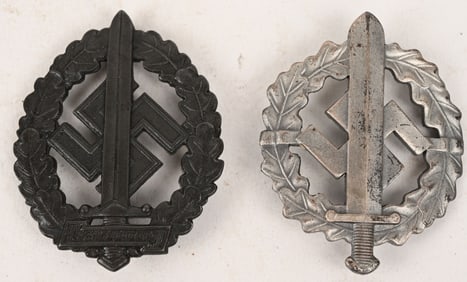 WWII NAZI GERMAN SA SPORTS BADGE LOT WAR WOUNDED