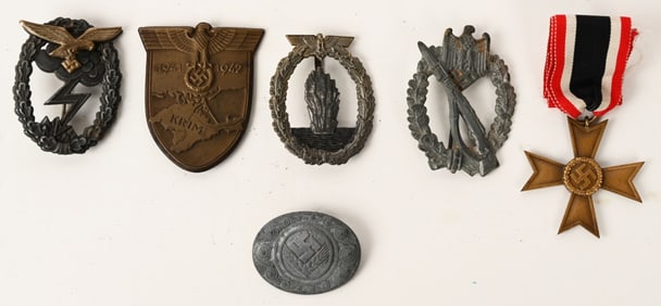 WWII NAZI GERMAN MEDAL LOT HEER LUFTWAFFE KM RAD
