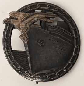 WWII NAZI GERMAN BLOCKADE RUNNER BADGE BY SCHWERIN