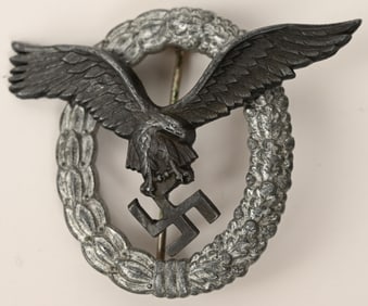 WWII NAZI GERMAN LUFTWAFFE PILOTS BADGE WW2
