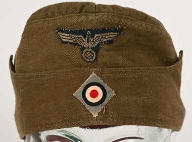 WWII NAZI GERMAN EM/NCO'S TROPICAL OVERSEAS CAP