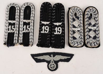 WWII NAZI GERMAN BAHNSCHUTZPOLIZEI INSIGNIA LOT