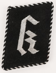 WWII GERMAN SS K COLLAR TAB CONCENTRATION CAMP WW2