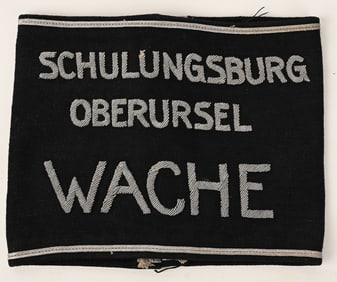 WWII NAZI SCHULUNGSBURG OBERURSEL WACHE ARMBAND