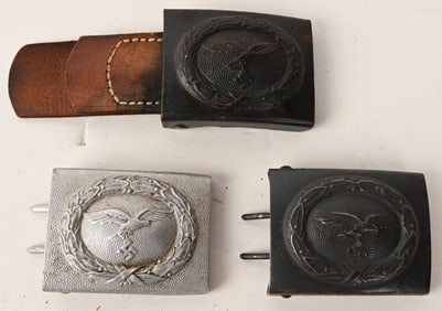 WWII NAZI GERMAN LUFTWAFFE BELT BUKLE LOT WW2