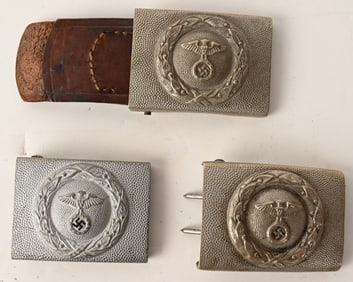 WWII NAZI GERMAN RLB BELT BUCKLE LOT WW2