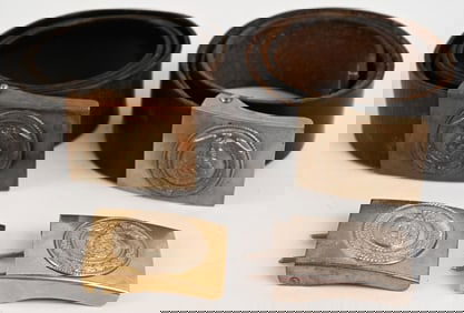 WWII NAZI GERMAN BELT BUCKLE LOT SA NSKK WW2