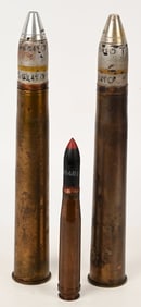 WWII NAZI GERMAN 3.7 PAK SHELL 7 20MM ROUND LOT