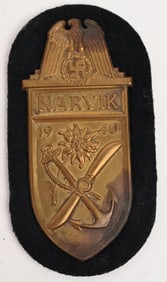 WWII NAZI GERMAN NARVIK CAMPAIGN SHIELD WW2