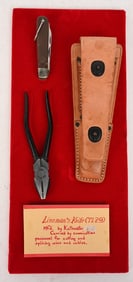 WWII US LINEMAN'S TOOL SET CS-34 TL-29 KNIFE TL-13