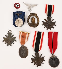 WWII NAZI GERMAN BADGE LOT NSDAP PIN LONG SERVICE