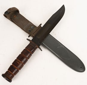 WWII US NAVY MARK II COMBAT KNIFE BY KABAR WW2
