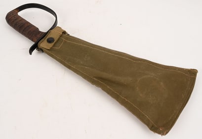 WWII US WOODSMAN'S PAL SURVIVAL MACHETE W MANUALS