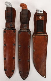 WWII US WESTERN BOULDER COLO. FIGHTING KNIFE LOT