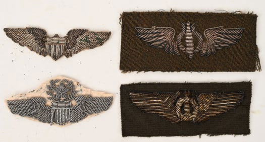 WWII THEATER MADE BULLION WINGS PILOT BOMBARDIER